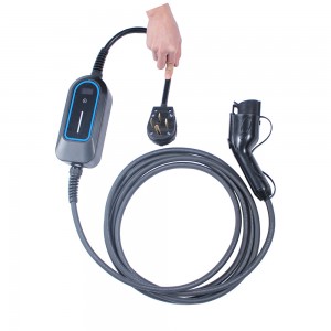 Mataas na Kalidad SAE J1772 Type 1 7KW 32A Level 2 220 – 240V Portable Electric Car Charger na May NEMA 14-50