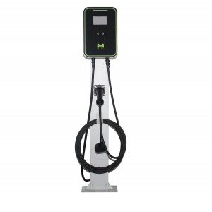 11KW 16A wallmounted home use ev charger with type 2 charging cable