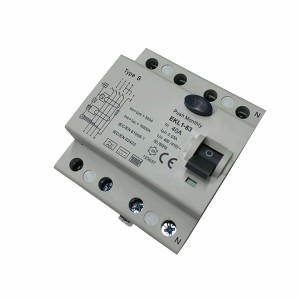 2P 4Pole 63A 500mA B Uhlobo RCD 10KA Uhlobo B RCCB for 22KW EV Wallbox