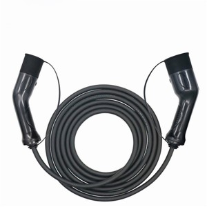 Trifazis 22kW 32A 2 tipo iki 2 tipo EV įkrovimo kabelis, skirtas EV įkroviklio stočiai