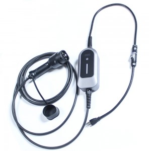 Adjustable Current Electric Vehicle Portable Ev Charger With IEC62196 Type 2 Charging Plug