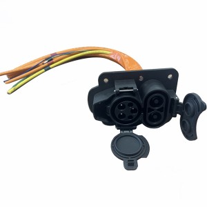 DC 150A 200A AC 63A CCS 1 մուտքեր J1772 Socket Combo 1 լիցքավորիչի վարդակից DC լիցքավորման բեռնատար ավտոմեքենայի մուտքեր