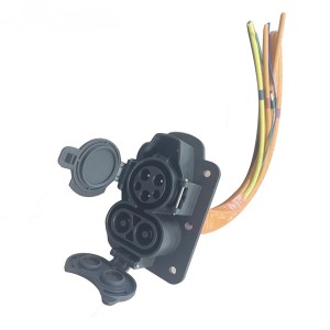 DC 150A 200A AC 63A CCS 1 մուտքեր J1772 Socket Combo 1 լիցքավորիչի վարդակից DC լիցքավորման բեռնատար ավտոմեքենայի մուտքեր