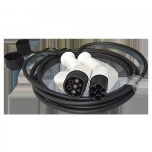 High Quality White Color IEC 62196 Type 2 To Type 2 CE TUV Single Phase 7KW 32A EV Charging Cable