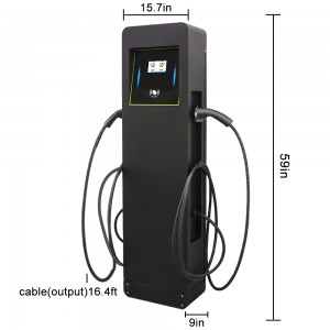 ឧបករណ៍សាកថ្មពីរ 44 Kw Ev Charger Ocpp Iec Wallbox 44kw 32amp Type 2 Fast 44kw Evse Controller ស្ថានីយ៍សាកថ្ម