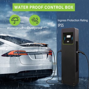Dual Gun Floor mounted EV Electric Car Charger 44KW Smart AC Car Charging Station for Electric Vehicle Car