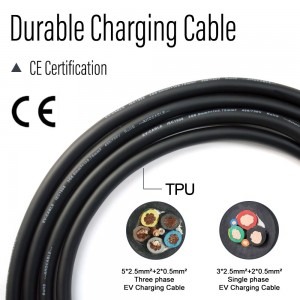 EVSE Wallbox Type2 Cable 16A 11KW ኢቪ የመኪና ቻርጅ 11KW 3 ደረጃ የኃይል መሙያ ጣቢያ ለጂቢ/ቲ ኤሌክትሪክ ተሽከርካሪ