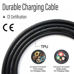 EVSE Wallbox Type2 Cable 16A 11KW EV Car Charger 11KW 3 Phase Charging Station for GB/T Electric Vehicle