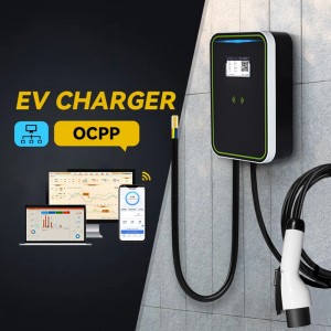 EV Charger Factory Manufacturer Ocpp Mennekes gb/t 32a 1/3 Phase 7kw 11kw 22kw Wallbox Fast Electric Charging Station EV Car Charger