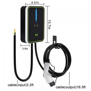 Kabel EVSE Wallbox gbt 32A 7KW Ładowarka samochodowa EV 1-fazowa stacja ładująca APP Sterowanie kartami RFID dla pojazdu elektrycznego