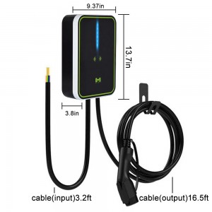 ʻO ka hale kaʻa kaʻa uila home EV Car Charger WallBox 3 Phase OEM Type 2 32A RFID APP 22KW EV Charger