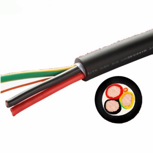 IEC 62196-2 වර්ගය 2 3*4.0mm2+2*0.5mm2 EV Charger Cable AC Wire