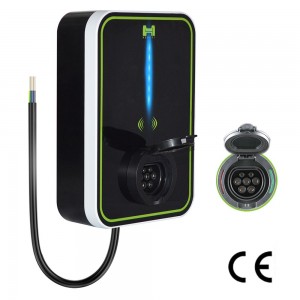 HENGYI EV Charger 32A Wallbox Electric Vehicle Charging Station with Type 2 SOCKET 7KW 1 Phase IEC 62196-2