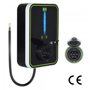 HENGYI EV 충전기 32A Wallbox 전기 자동차 충전소(유형 2 소켓 7KW 1단계 IEC 62196-2 포함)