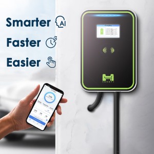 HENGYI 11KW Smart APP Contorl 380V 16A EVSE 5M кабел EV Charger GBT Home Wallbox Станция за зареждане на електрически превозни средства с RFID КАРТА