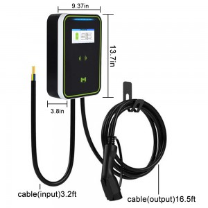 HENGYI Bluetooth Wifi RFID APP Contorl 16A 380V 5M Cable EV hleðslutæki fyrir heimilisgerð 2 hleðslustöð
