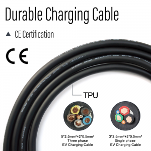 Blwch wal HENGYI 7kw math 1 J1772 Cebl 32A 7KW EV Charger Type1 Cerdyn RFID Gorsaf Codi Tâl ar gyfer Car Trydan gyda rheolaeth APP