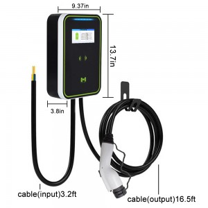 HENGYI 22KW RFID APP Contorl 32A 380V 5M Cable EV Charger airson Stèisean Cìsean Dachaigh GB / T