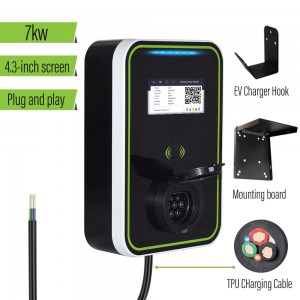 Low price for Charging Stations - HENGYI EV Charger 32A EVSE Wallbox Electric Vehicle Car Charging Station 220V Type 2 Socket 1 Phase 7KW IEC 62196-2 – Hengyi