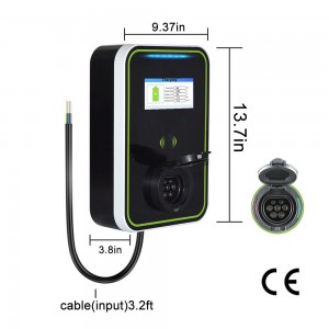 HENGYI EV 充電器 32A EVSE ウォールボックス電気自動車車の充電ステーション 220V タイプ 2 ソケット 1 相 7KW IEC 62196-2