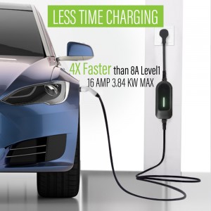 HENGYI EVSE Electric Car Vehicle GB/T Portable EV Charger Charging Box Cable 3.5KW Switchable 16A Schuko Plug with 5M Cable