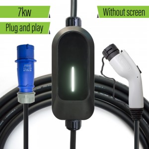 Electric Car Charger 32 amp 1 Phase gbt Portable EV Charging CEE Plug Home Charger 5M Cable