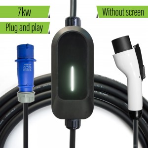 Electric Car Charger 32 amp 1 Phase gbt Portable EV Charging CEE Plug Home Charger 5M Cable