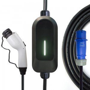 Electric Car Charger 32 amp 1 Phase gbt Portable EV Charging CEE Plug Home Charger 5M කේබල්