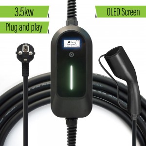 Super Lowest Price Portable Level 2 Charger - HENGYI Portable EV Charger Type2 IEC62196-2 16A Switch 1P EVSE Charging Cable EU Plug Controller Wallbox for Electric Car – Hengyi
