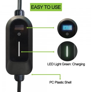 HENGYI Ta'avale Fa'aeletise GB/T Portable EV Charger Pusa Pusa Uaea 32A Suia EVSE CEE plug Uaea nofoaga tau ta'avale