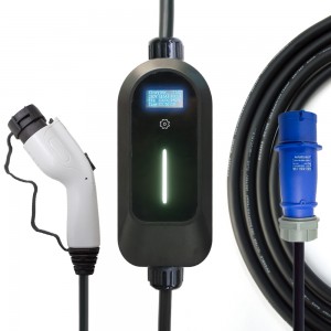 Портативное зарядное устройство для электромобиля HENGYI GB/T, кабель для зарядки, 32A, переключаемый разъем EVSE CEE, кабель для автомобильной зарядной станции