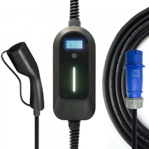 HENGYI La Qaadan Karo EV Charger Wallbox 32A Type2 Cable Cable Type2 Cord IEC61851 CEE Filka Saldhigga Baabuurka Korantada