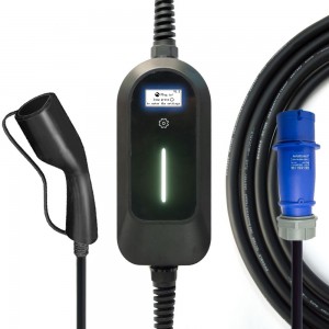 HENGYI Portable EV Charger Wallbox 32A Type2 Charging Cable Type2 Cord IEC61851 CEE plug Electric Car Charging Station