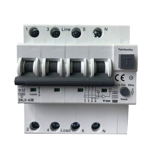 B Type RCBO B16 0.03A RCBO 16 Amp 30mA B16 Type B RCD 16A Circuit Breaker