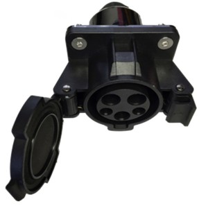 SAE J1772 Type 1 16A 32A 40A 50A Vehicle Inlets 240V AC EV Charger Socket with 0.5m Cable