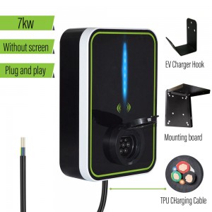 HENGYI EV Charger 32A Wallbox Electric Vehicle Charging Station with Type 2 SOCKET 7KW 1 Phase IEC 62196-2