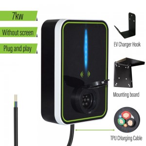 Excellent quality Electric Vehicle Fast Charging - HENGYI EV Charger 32A Wallbox Electric Vehicle Charging Station with Type 2 SOCKET 7KW 1 Phase IEC 62196-2 – Hengyi