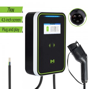 HENGYI EV Car Charger Station Wallbox 7kw 32A Type 1 Fast Charge Ev Charger Stenski nosilec