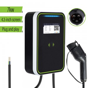 HENGYI EV Car Charging Station Wallbox 7kw 32A Type 1 Fast Charge Ev Charger Wall Mount