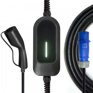 32A 7KW Type 2 EVSE EV Charger Portable Electric Vehicle Type 2 Cable IEC 62196 Car Home Fast Charing ，CEE Plug 5 Pin