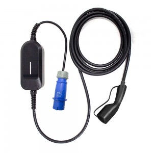 32A 7KW Type 2 EVSE EV Charger Portable Electric Vehicle Type 2 Cable IEC 62196 Car Home Fast Charing ，CEE Plug 5 Pin