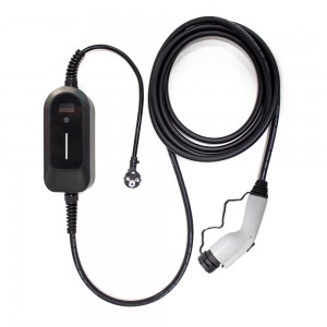 ឆ្នាំងសាក EV GBT ប្រទេសចិន 16A 3.5KW ឡានអគ្គិសនីដែលអាចលៃតម្រូវបានតាមផ្ទះ ការសាកថ្ម 5M Cable Schuko Plug