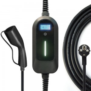 Přenosná nabíječka EV HENGYI Typ 2 IEC62196-2 16A přepínač 1P nabíjecí kabel EVSE nástěnný ovladač zástrčky EU pro elektrické auto