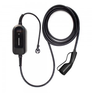 Přenosná nabíječka EV HENGYI Typ 2 IEC62196-2 16A přepínač 1P nabíjecí kabel EVSE nástěnný ovladač zástrčky EU pro elektrické auto
