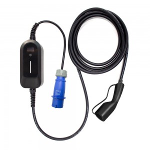 HENGYI La Qaadan Karo EV Charger Wallbox 32A Type2 Cable Cable Type2 Cord IEC61851 CEE Filka Saldhigga Baabuurka Korantada