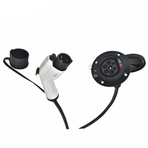 Adaptateur EV 32A J1772, prise de Type 2 vers connecteur adaptateur de Type 1