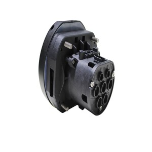 Prise triphasée de Type 2, 22kw, 16a, 32a, 50a, avec obturateur d'obturation, pour Station de recharge EV