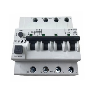 40A 63A Type A RCBO 4Pole 30mA 50Hz B32 MCB පරිපථ කඩනය