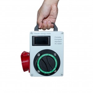 Nešiojama ev įkroviklio testerio įranga su 2 tipo lizdu
