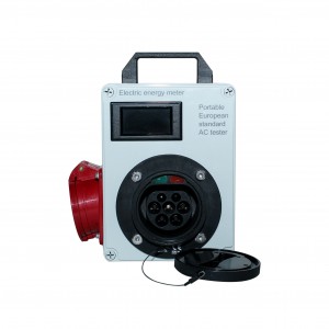 Portable ev charger tester equipment with type 2 socket